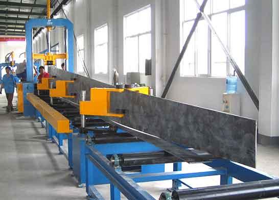 H-beam production line-assembly machine